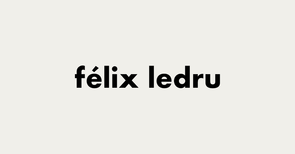 Félix Ledru Photographie